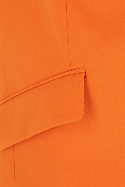 Shop Mm6 Maison Margiela Circle Sleeveless Blazer In Orange