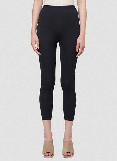 Shop Rick Owens Performa Cropped Leggings In Black