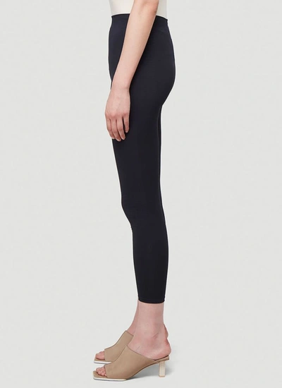 Shop Rick Owens Performa Cropped Leggings In Black