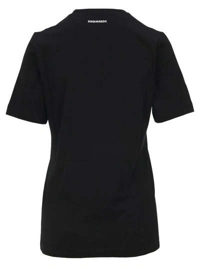 Shop Dsquared2 I Love D2 Print T In Black