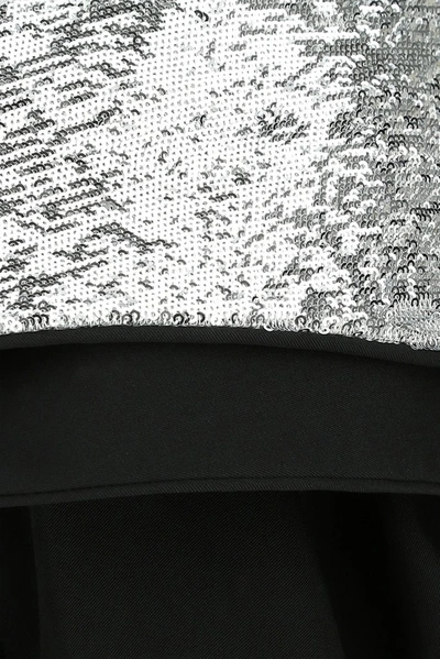 Shop Isabel Marant Sequin Detail One Shoulder Dress In Black