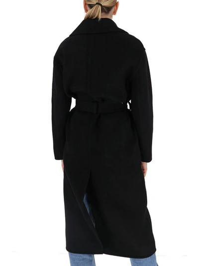 Shop Michael Michael Kors Belted Robe Coat In Black