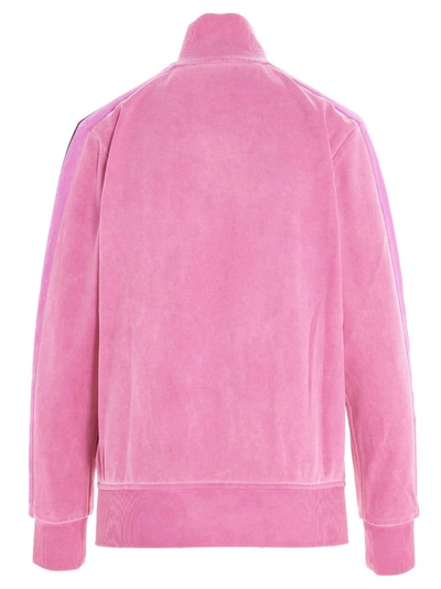 Shop Palm Angels Chenille Logo Track Jacket In Pink