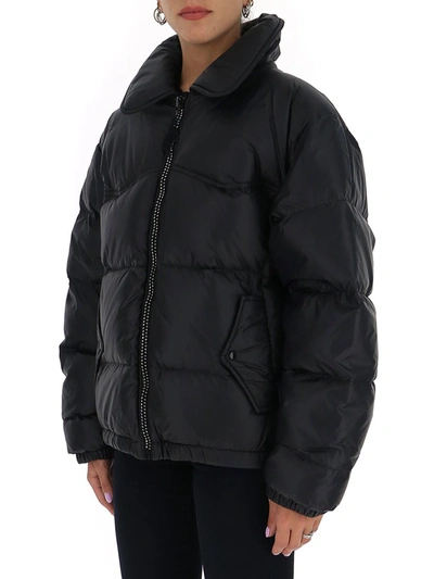 Shop Marc Jacobs Zipped Down Jacket In Black