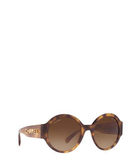 Pre-owned Chanel Round Frame Sunglasses In Multi