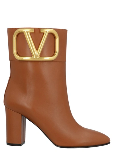 Shop Valentino Supervee Boots In Brown