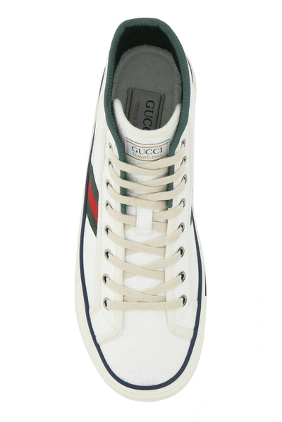 Shop Gucci Tennis 1977 High Top Sneakers In White