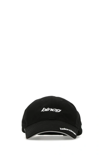 Shop Balenciaga Blncg Baseball Cap In Black