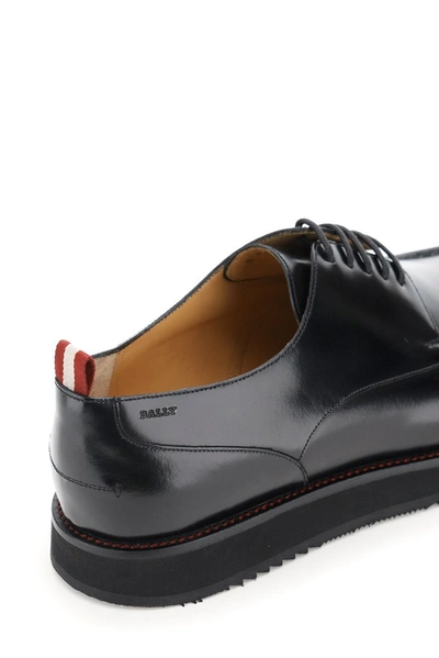 Shop Bally Pimion Derby Shoes In Black