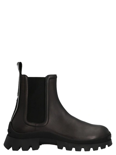Shop Dsquared2 Logo Tape Ankle Boots In Black
