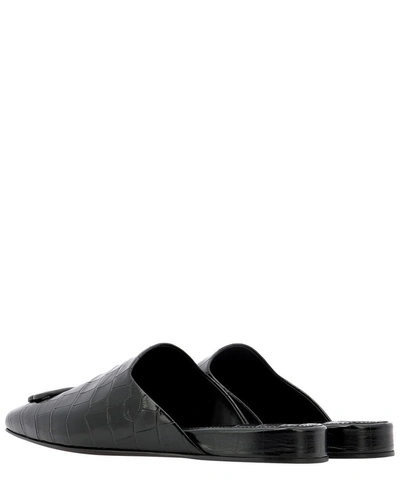 Shop Balenciaga Cosy Bb Flat Mules In Black