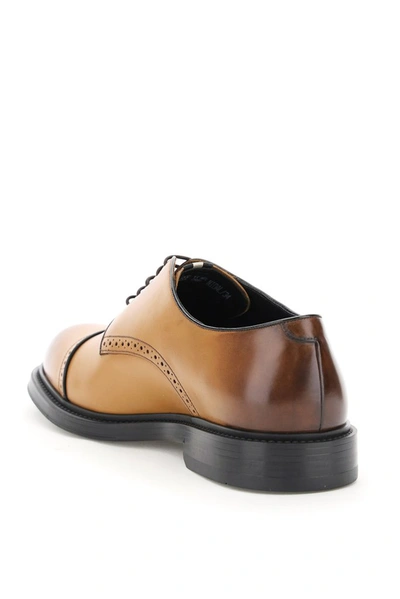 Shop Bally Nidal Derby Shoes In Brown