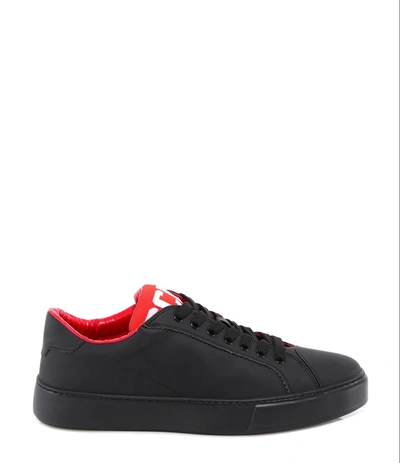 Shop Gcds Band Logo Sneakers In Black