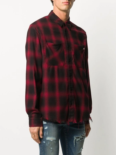 Shop Amiri Cheched Shirt In Red