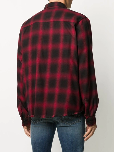 Shop Amiri Cheched Shirt In Red