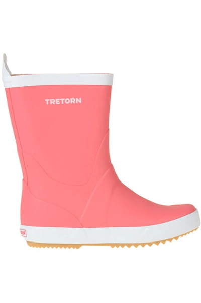 Shop Tretorn Rubber Rain Ankle-boots In Coral