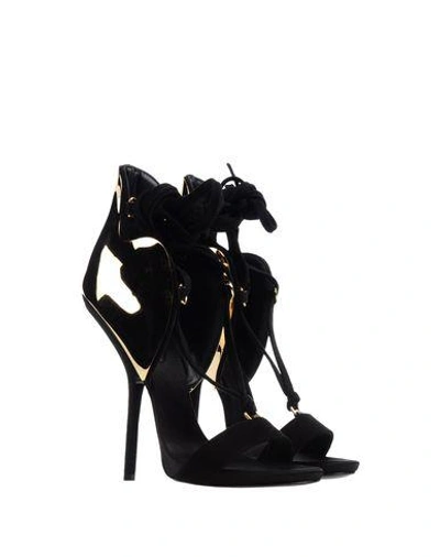 Shop Giuseppe Zanotti Sandals In Black