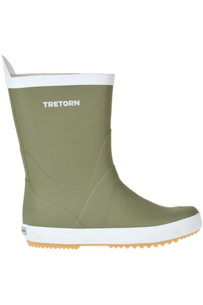 Shop Tretorn Rubber Rain Ankle-boots In Olive Green