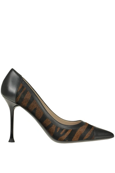 Shop Alberto Gozzi Animal Print Haircalf Pumps In Brown