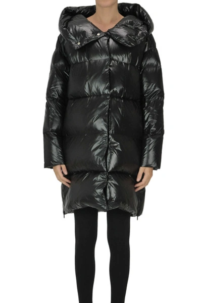 Shop Add Qulited Oversized Down Jacket In Black