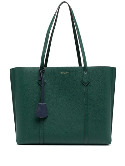 Shop Tory Burch Perry Tote Bag In Green