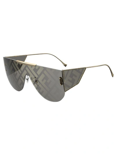 Shop Fendi Ff M0093/s Sunglasses In A Gold