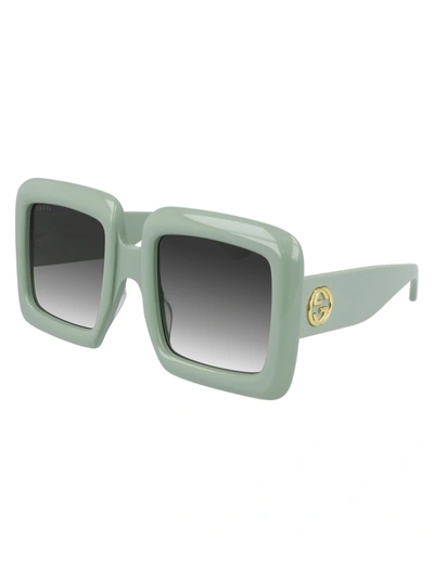 Shop Gucci Gg0783s Sunglasses In Green Green Green
