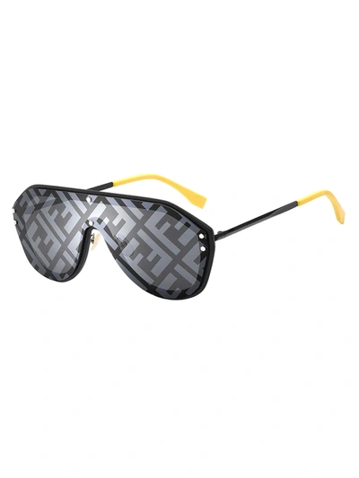 Shop Fendi Ff M0039/g/s Sunglasses In C/md Black Yellow