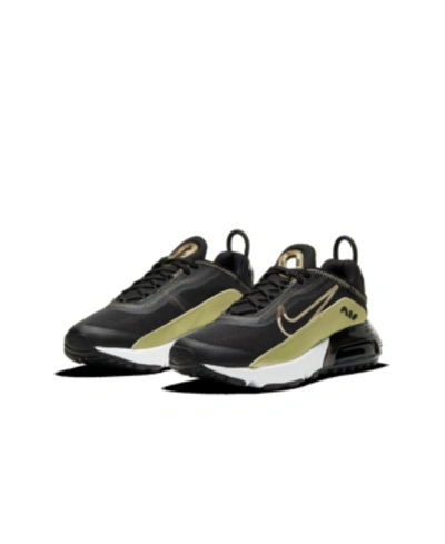 Shop Nike Big Kids Air Max 2090 Casual Sneakers From Finish Line In Black, Gray, Desert Orange