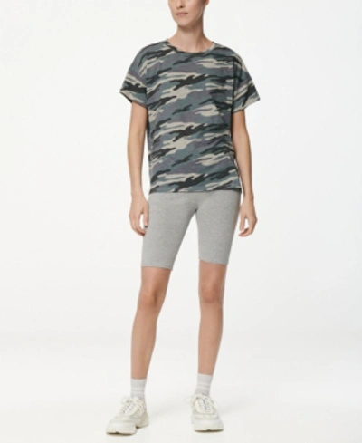 Shop Marc New York Performance Women's Printed Boxy Tee In Olive Camo