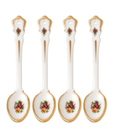 Shop Royal Albert Old Country Roses Spoon 5.9" Set/4 In Multi