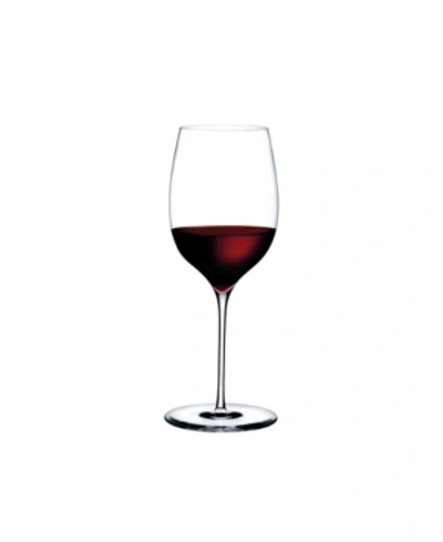 Shop Nude Glass Dimple Red Wine Glass, Set Of 2 In Clear