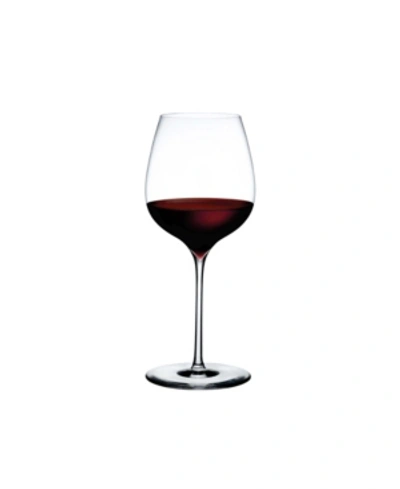 Shop Nude Glass Dimple Red Wine Glass, Set Of 2 In Clear