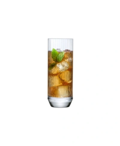 Nude Glass Big Top Set Of 4 High Ball Glasses 14.5 oz In Clear