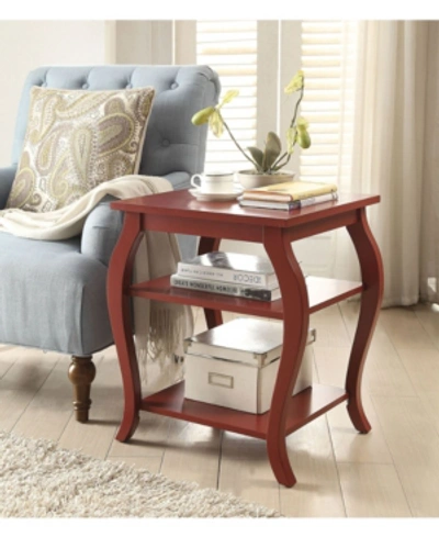 Shop Acme Furniture Becci End Table In Red