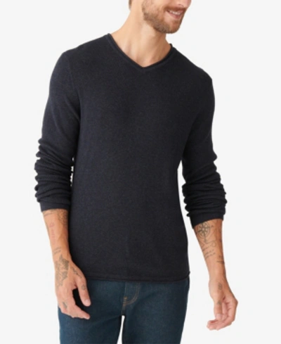Shop Lucky Brand Men's Welterweight V-neck Sweater In Black