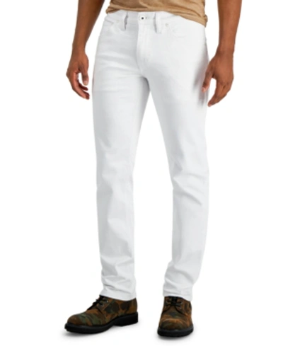Shop Inc International Concepts Men's Slim Straight Jeans, Created For Macy's In White Wash