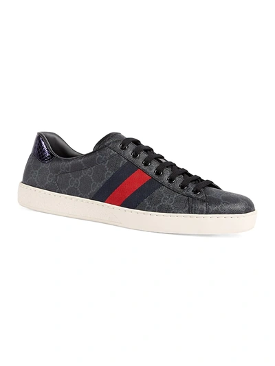 Shop Gucci Ace Gg Supreme Sneaker In Black