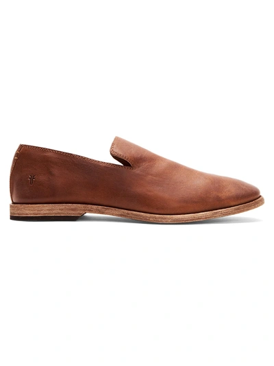 Shop Frye Chris Venetian Leather Loafers In Tan