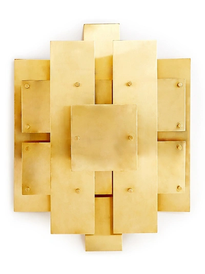 Shop Jonathan Adler Puzzle Brass Sconce