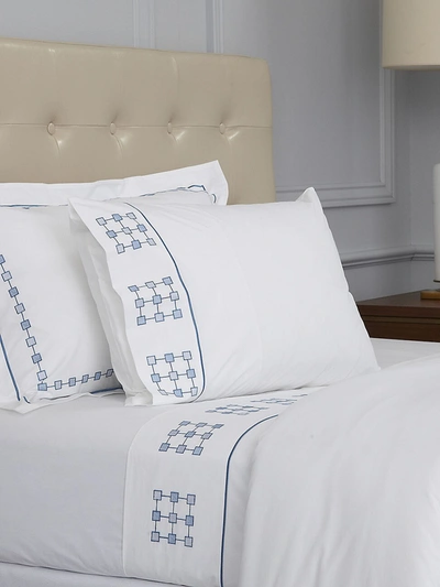 Shop Peter Reed Harrogate Embroidered Flat Sheet In White