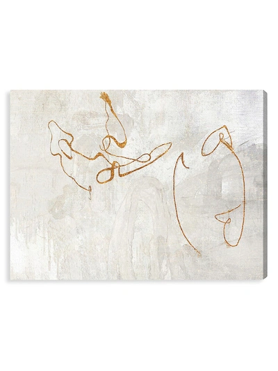 Shop Oliver Gal Offshore Soft Sand Canvas Art In Size 28 X 14