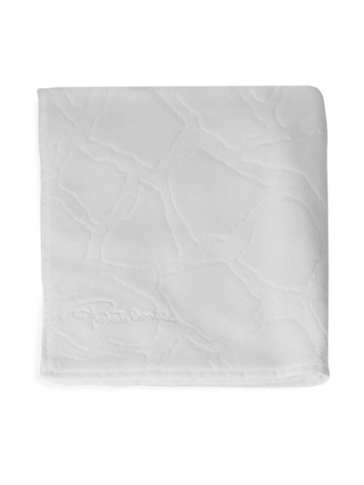 Shop Roberto Cavalli Hand Towel In White
