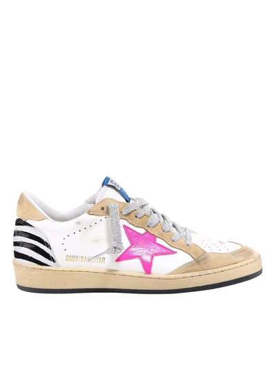 Shop Golden Goose Ball Star Sneakers In Pink