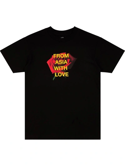 Shop Anti Social Social Club From Asia With Love-print T-shirt In Black