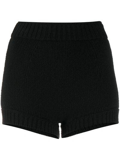 Shop Dolce & Gabbana Gestrickte Shorts In Black