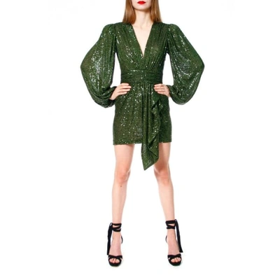 Aggi By Halewski Dress Anastasia Vineyard Green In Green