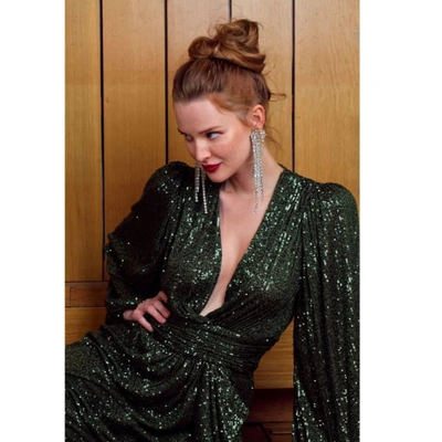 Aggi By Halewski Dress Anastasia Vineyard Green In Green