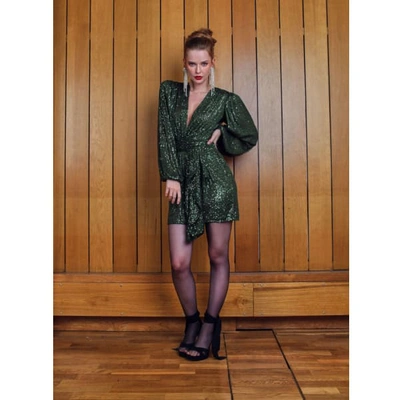 Aggi By Halewski Dress Anastasia Vineyard Green In Green