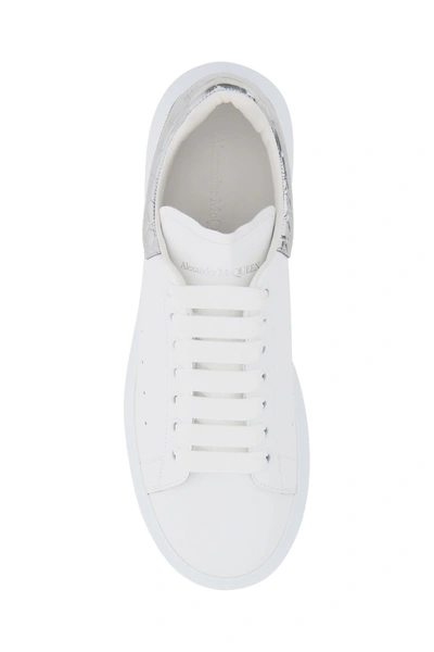 Shop Alexander Mcqueen Oversized Sneakers In White Silver